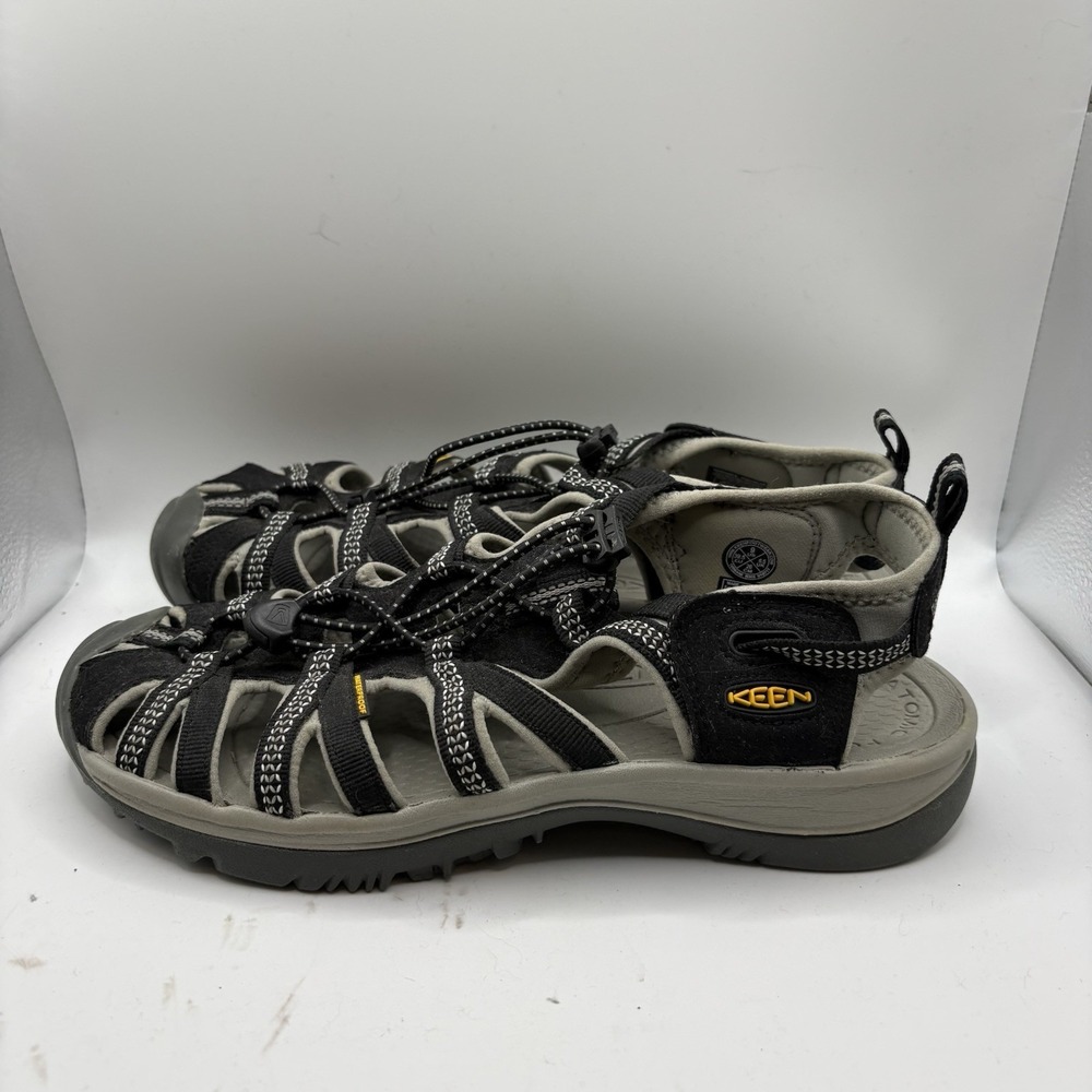 Keen Whisper Trail 1008448 Water Sport Black Gray Sandal Hiking Women's Size 9